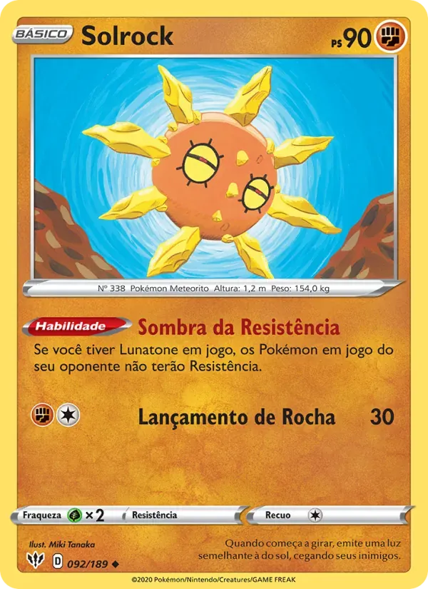 Solrock 92/189 Escuridão Incandescente