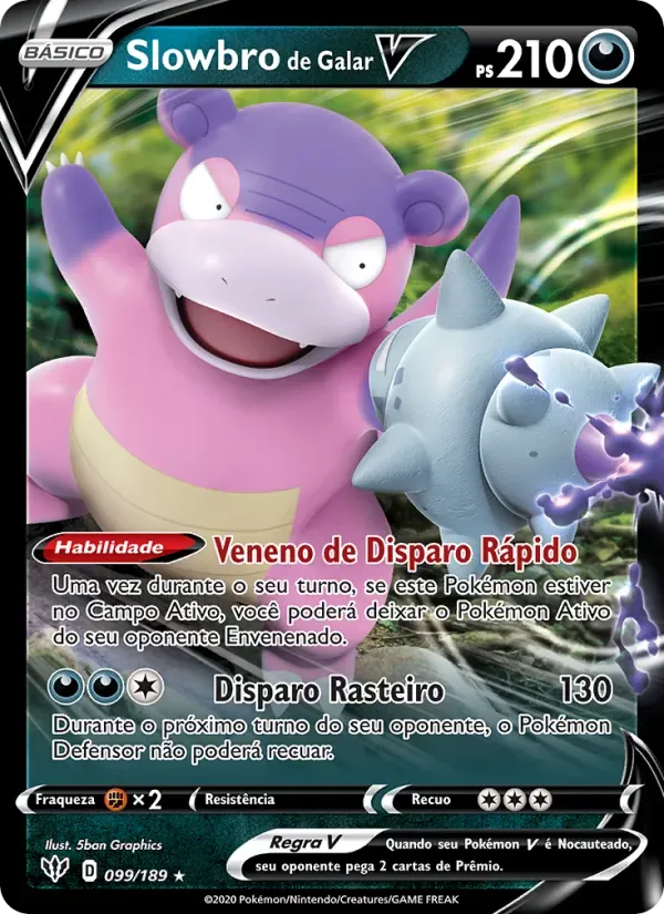 Slowbro de Galar V 99/189 Escuridão Incandescente