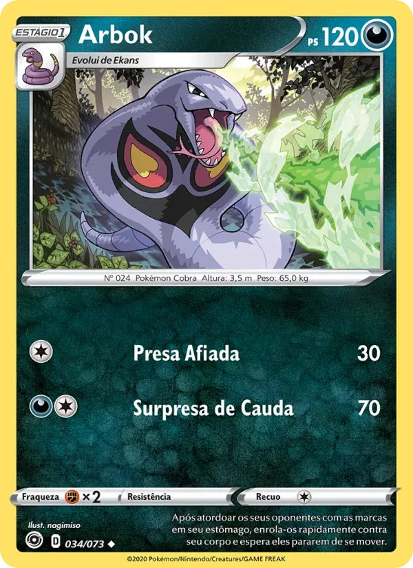 Arbok 34/73 Caminho do Campeão