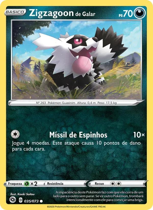 Zigzagoon de Galar 35/73 Caminho do Campeão