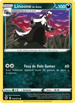 Linoone de Galar 36 Caminho do Campeão