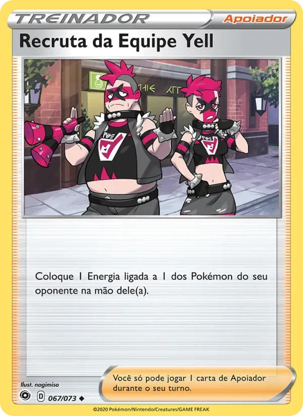 Recruta da Equipe Yell 67/73 Caminho do Campeão