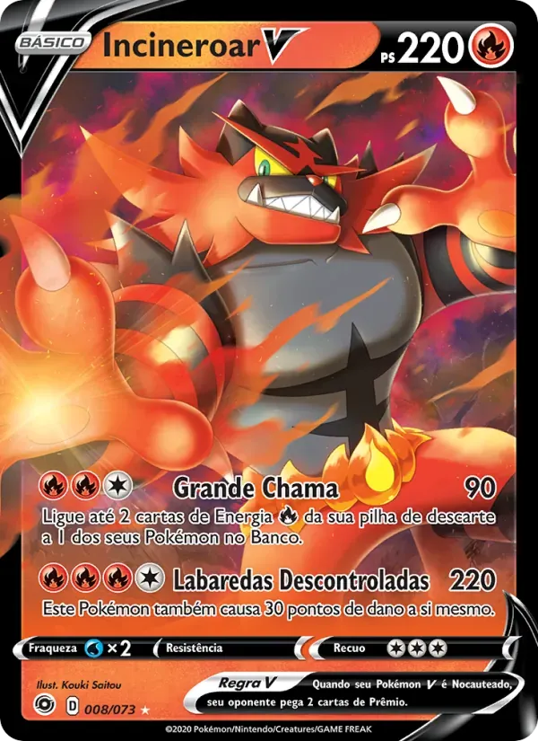 Incineroar V 8/73 Caminho do Campeão