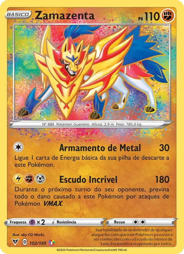 Zamazenta 102/185 Voltagem Vívida