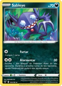 Sableye 105 Voltagem Vívida