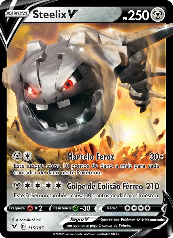 Steelix V 115/185 Voltagem Vívida