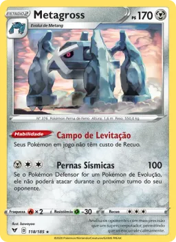 Metagross 118 Voltagem Vívida