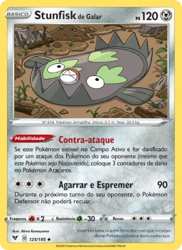 Stunfisk de Galar 125 Voltagem Vívida