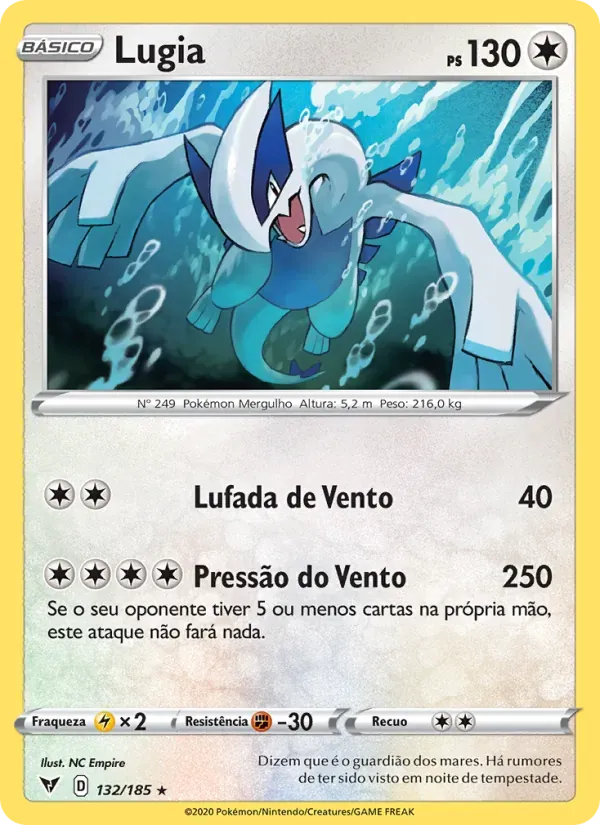Lugia 132/185 Voltagem Vívida