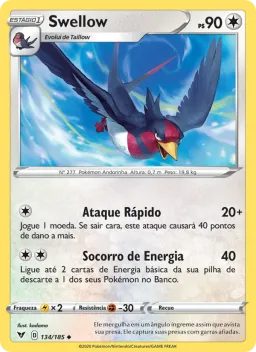 Swellow 134 Voltagem Vívida