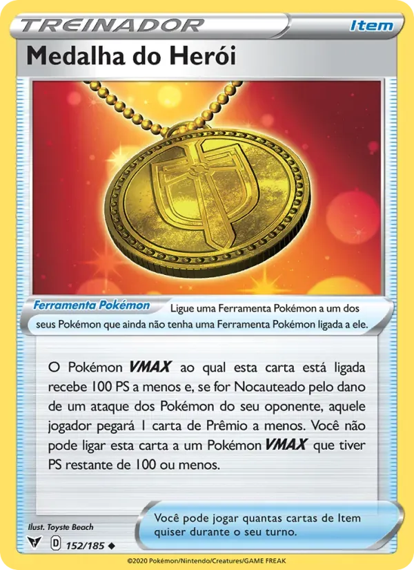 Medalha do Herói 152/185 Voltagem Vívida