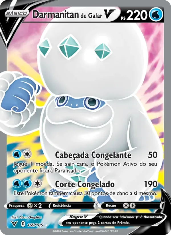 Darmanitan de Galar V 169/185 Voltagem Vívida