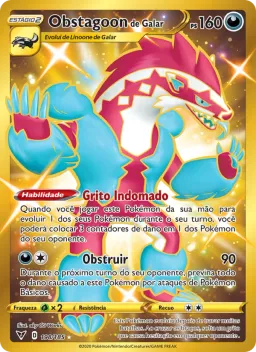 Obstagoon de Galar 198 Voltagem Vívida