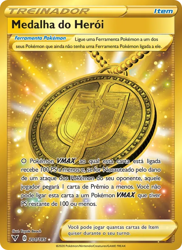 Medalha do Herói 201/185 Voltagem Vívida