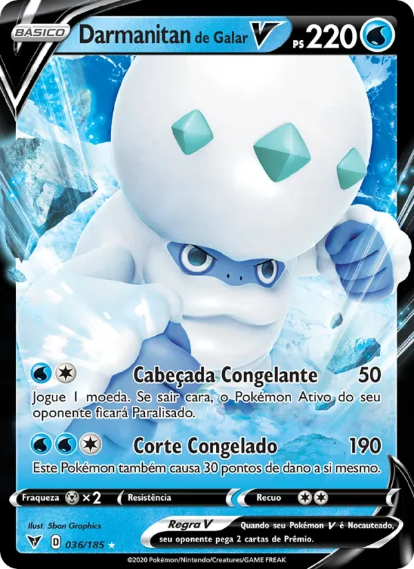 Darmanitan de Galar V 36/185 Voltagem Vívida