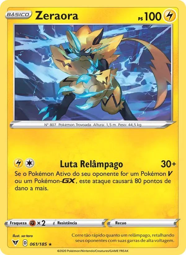 Zeraora 61/185 Voltagem Vívida