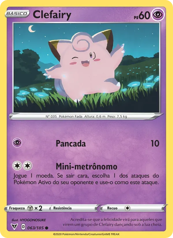 Clefairy 63/185 Voltagem Vívida