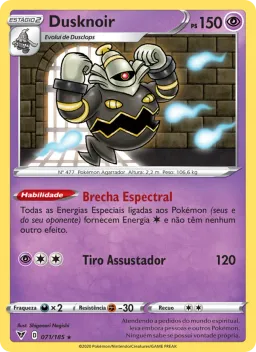 Dusknoir 71 Voltagem Vívida