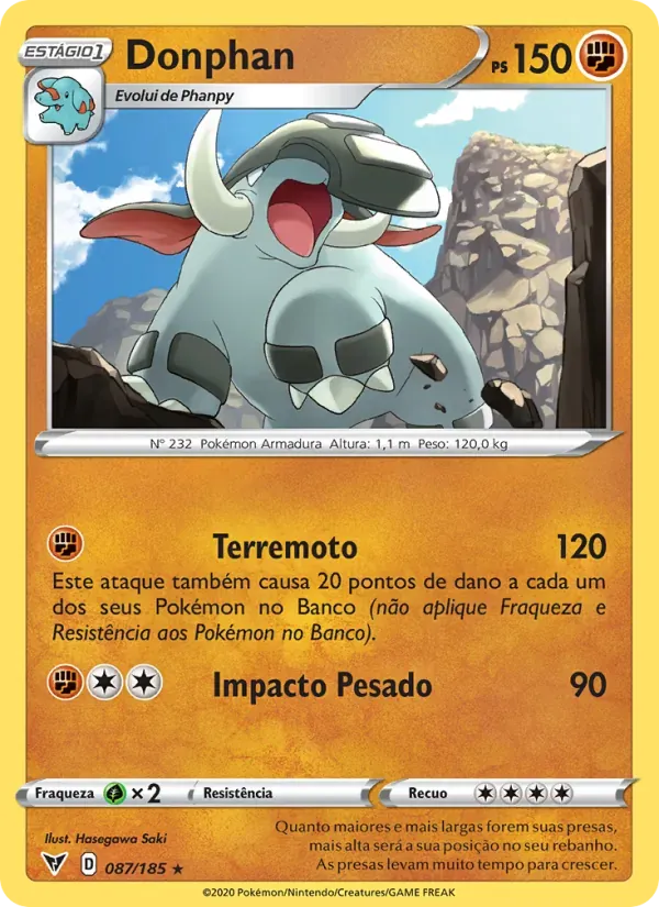Donphan 87/185 Voltagem Vívida