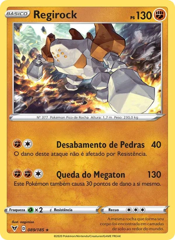Regirock 89/185 Voltagem Vívida