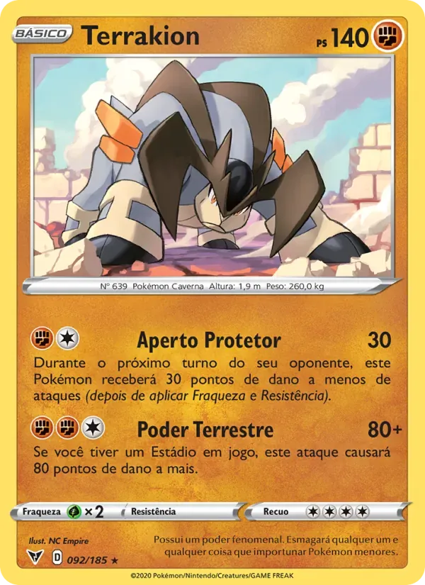 Terrakion 92/185 Voltagem Vívida