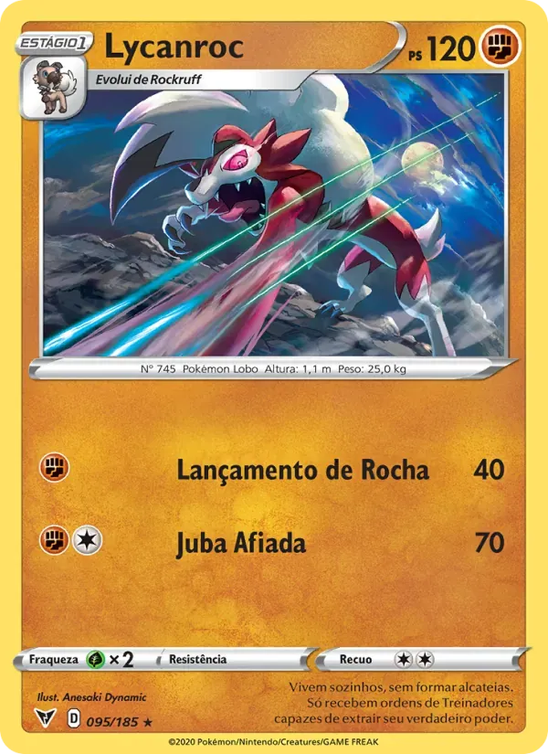 Lycanroc 95/185 Voltagem Vívida