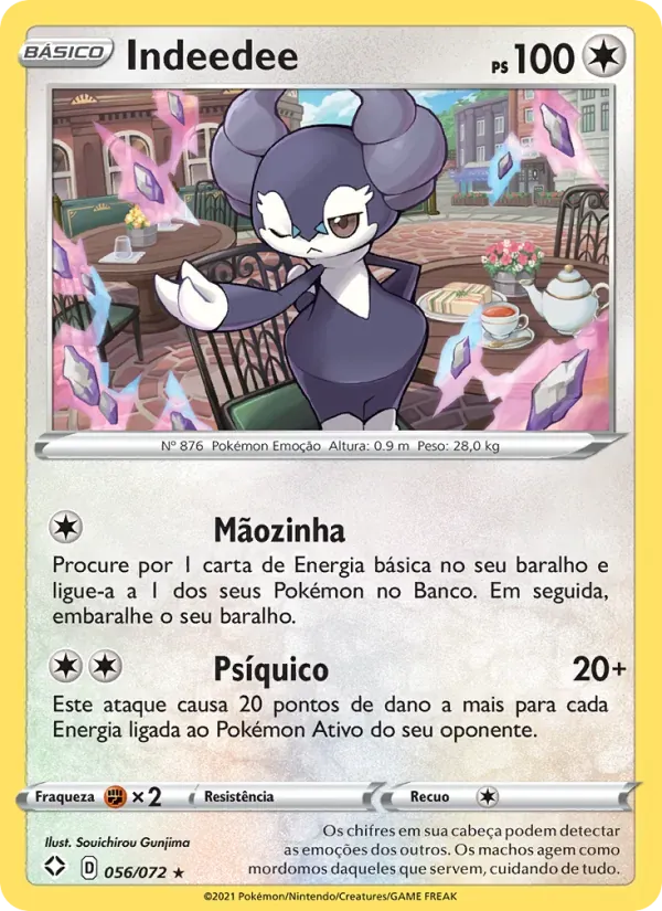Indeedee 56/72 Destinos Brilhantes 