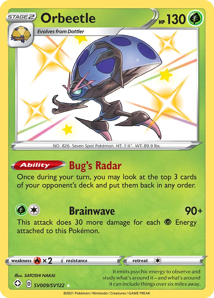 Orbeetle SV009/122 Destinos Brilhantes Cofre Brilhante