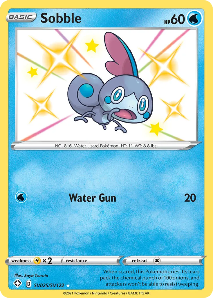 Sobble SV025/122 Destinos Brilhantes Cofre Brilhante