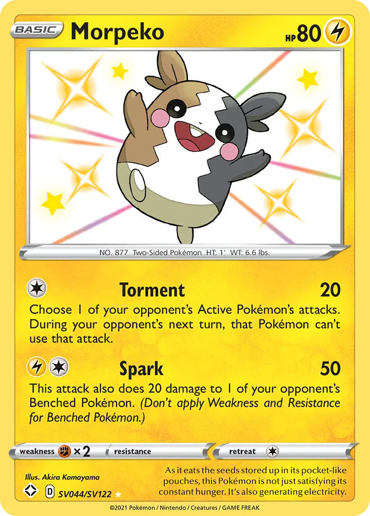 Morpeko SV044/122 Destinos Brilhantes Cofre Brilhante