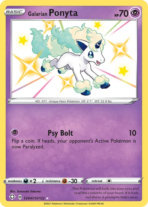Ponyta de Galar SV047/122