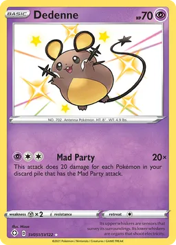 Dedenne SV051 Destinos Brilhantes Cofre Brilhante