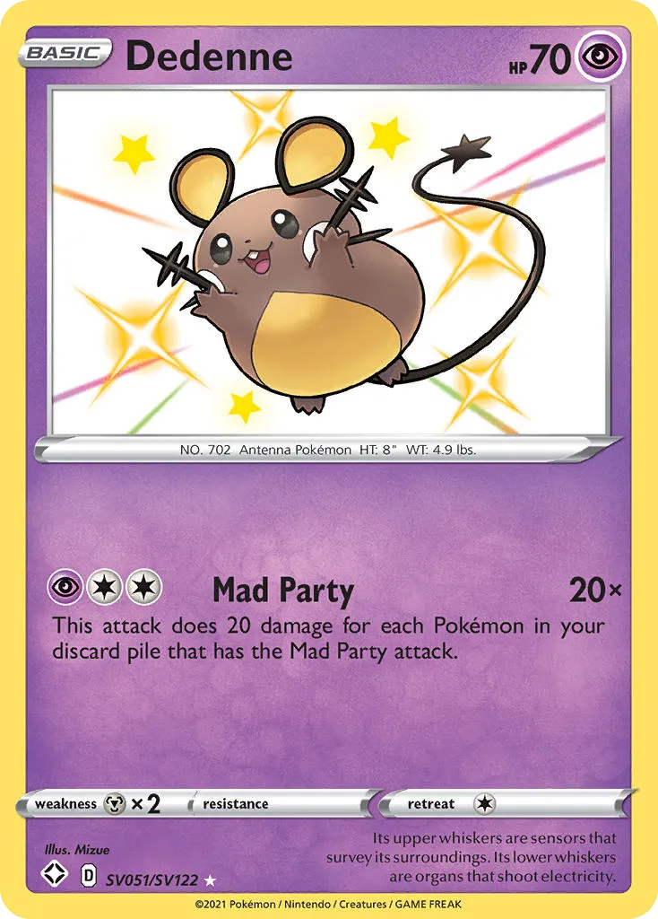 Dedenne SV051/122 Destinos Brilhantes Cofre Brilhante