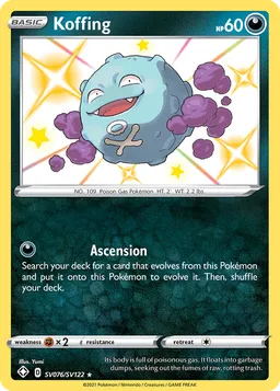 Koffing SV076 Destinos Brilhantes Cofre Brilhante