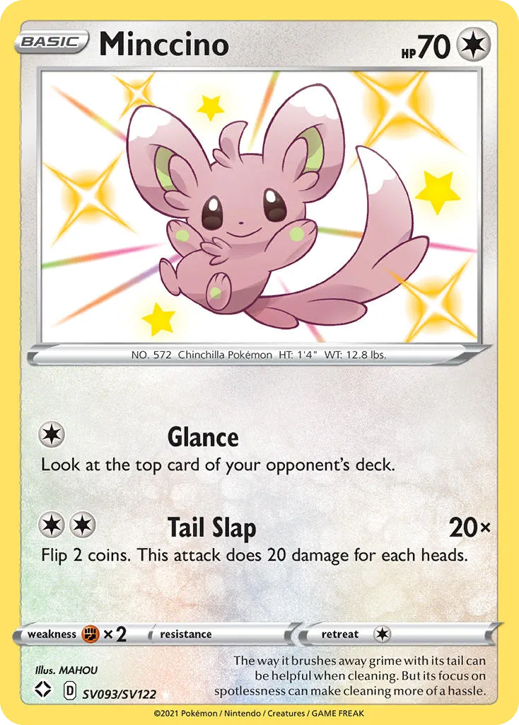 Minccino SV093/122 Destinos Brilhantes Cofre Brilhante