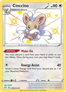 Cinccino SV094 Destinos Brilhantes Cofre Brilhante
