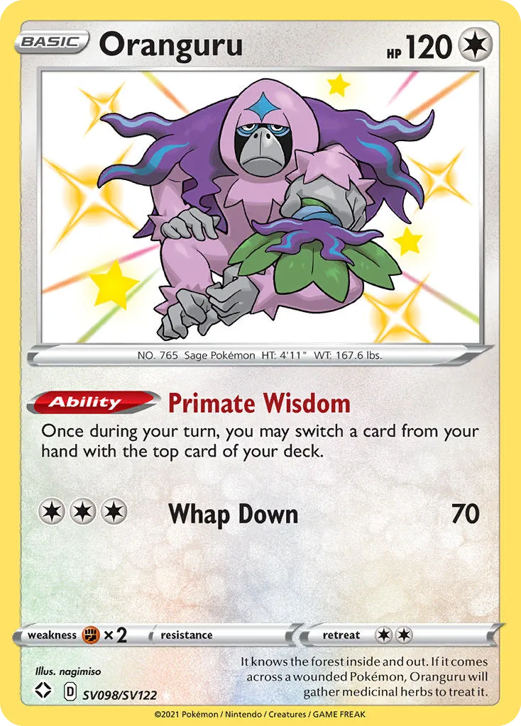 Oranguru SV098/122 Destinos Brilhantes Cofre Brilhante