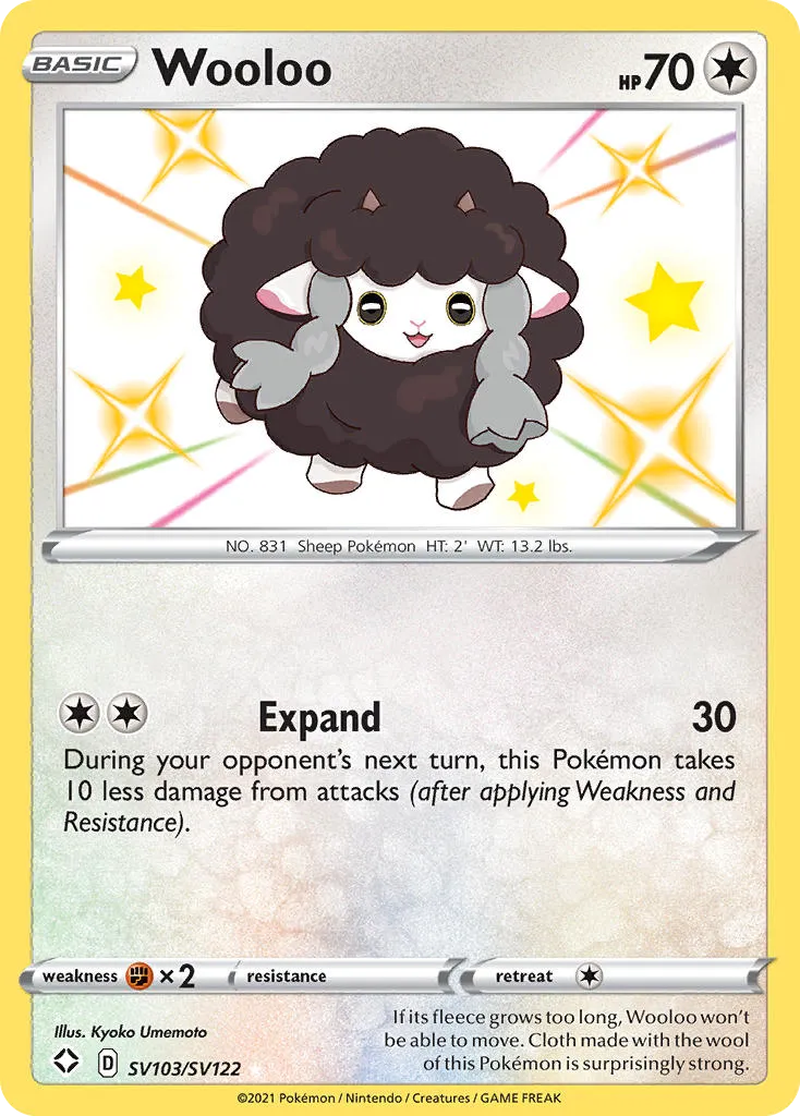 Wooloo SV103/122 Destinos Brilhantes Cofre Brilhante