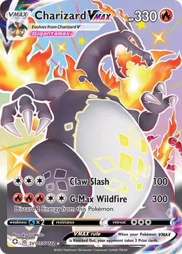 Charizard VMAX SV107 Destinos Brilhantes Cofre Brilhante