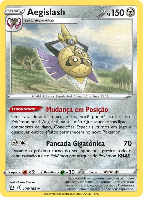 Aegislash 108/163 Estilos de Batalha