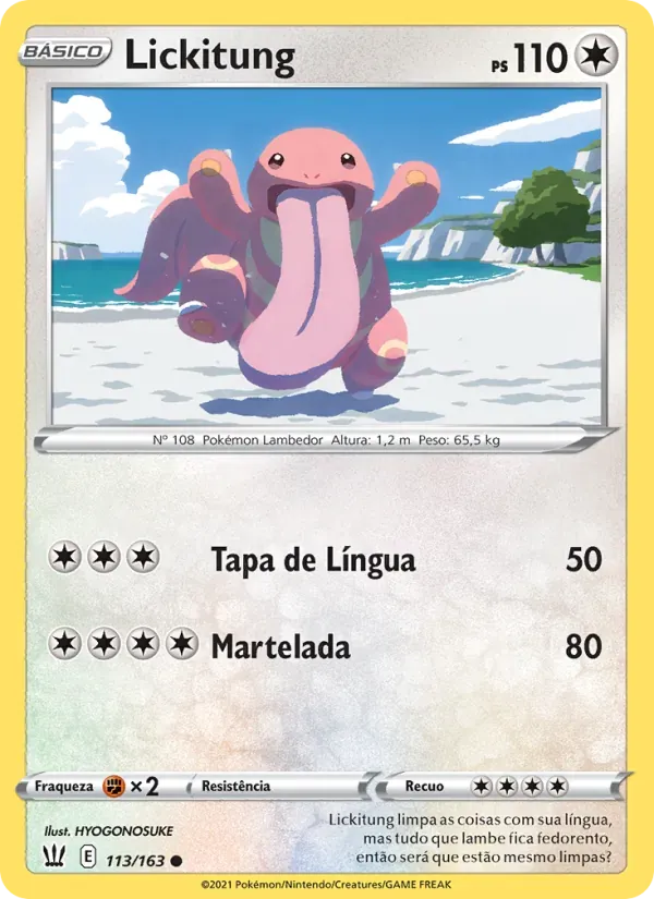 Lickitung 113/163 Estilos de Batalha