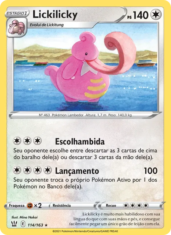 Lickilicky 114/163 Estilos de Batalha