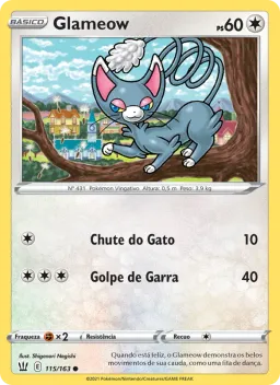 Glameow 115 Estilos de Batalha