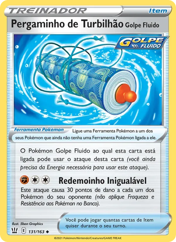 Pergaminho de Turbilhão Golpe Fluido 131/163 Estilos de Batalha