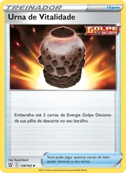 Urna de Vitalidade 139 Estilos de Batalha