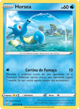 Horsea 31 Estilos de Batalha
