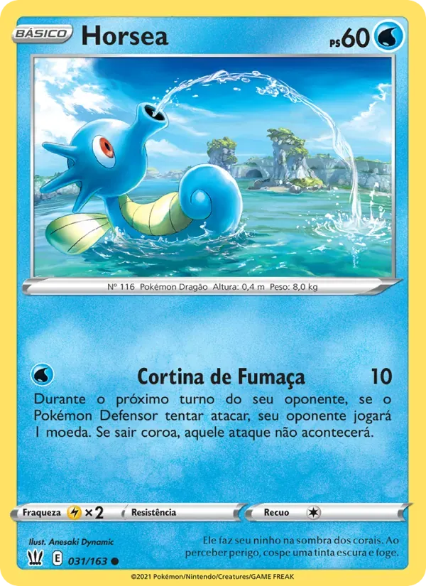 Horsea 31/163 Estilos de Batalha