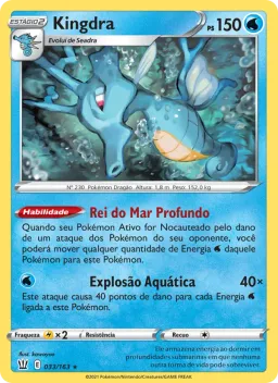 Kingdra 33 Estilos de Batalha