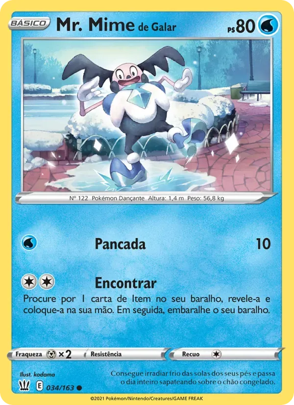 Mr. Mime de Galar 34/163 Estilos de Batalha