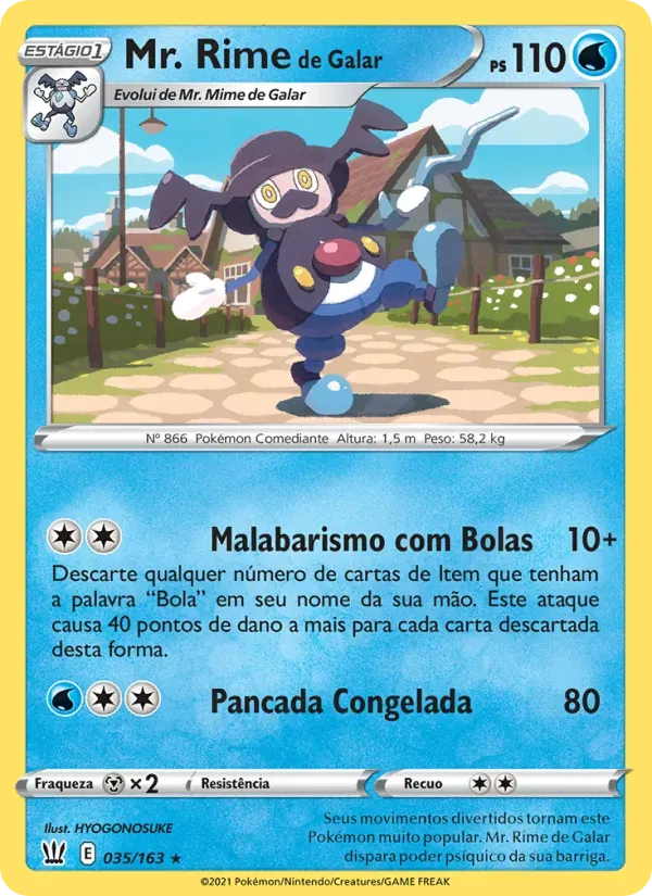 Mr. Rime de Galar 35/163 Estilos de Batalha